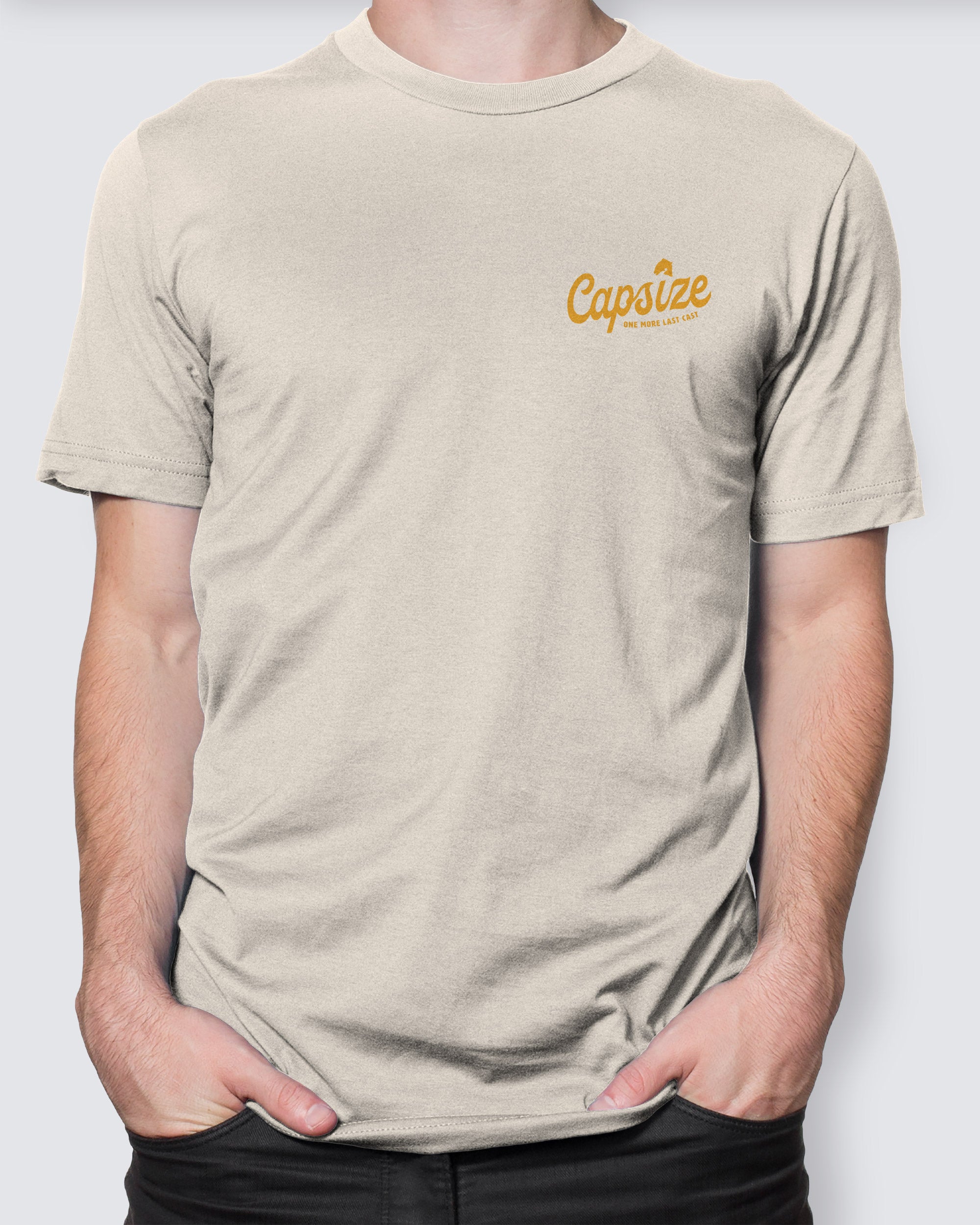 Fly Fishing T-Shirt | One More Last Cast Cream