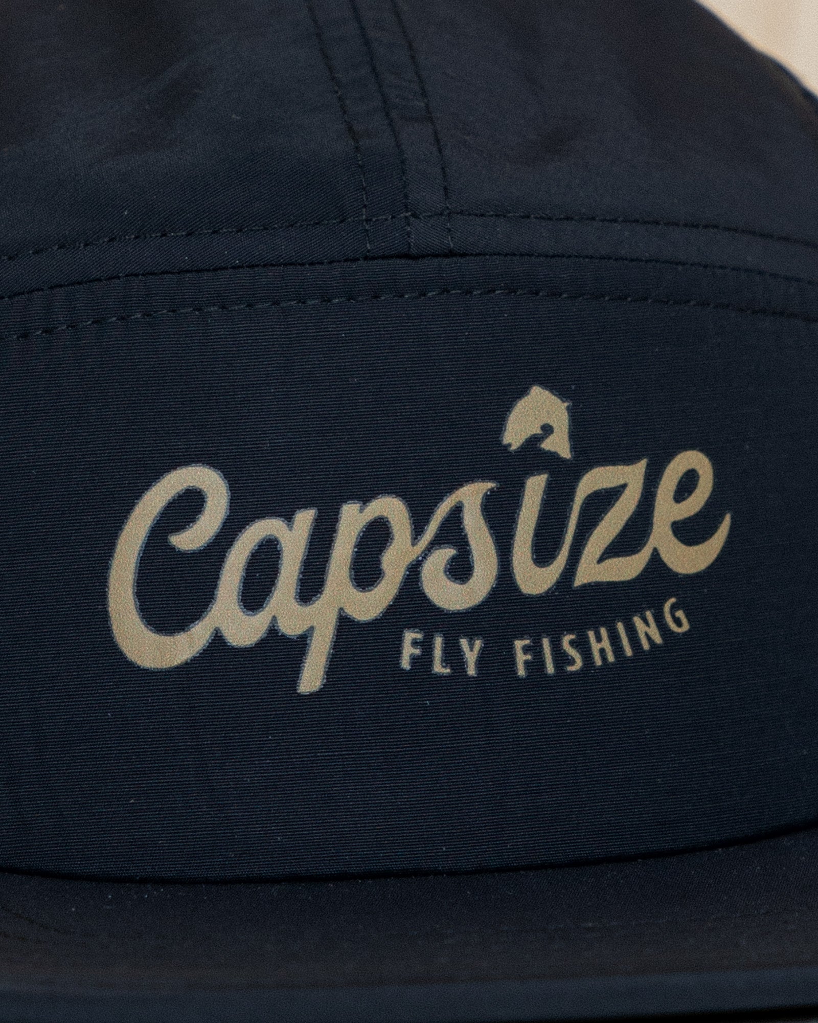 Fly Fishing Hat | Capsize Packable Black Camper Cap