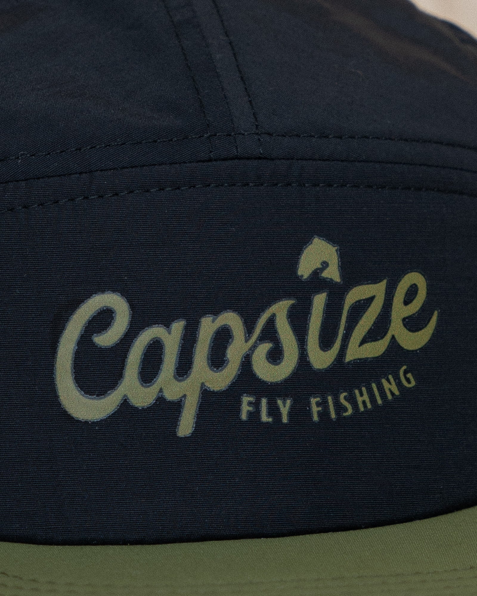 Fly Fishing Hat | Capsize Packable Black & Loden Camper Cap