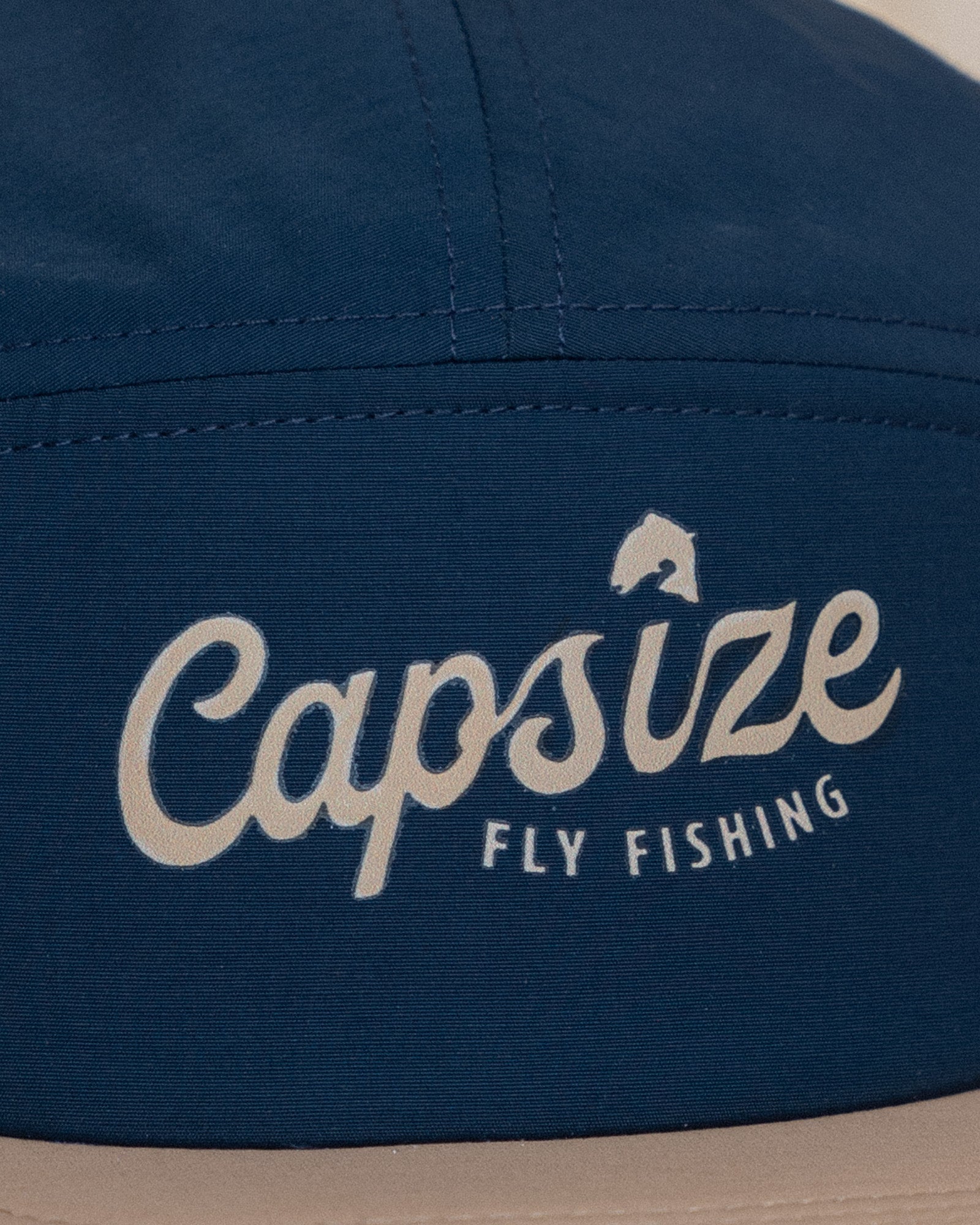 Fly Fishing Hat | Capsize Packable Navy & Khaki Camper Cap