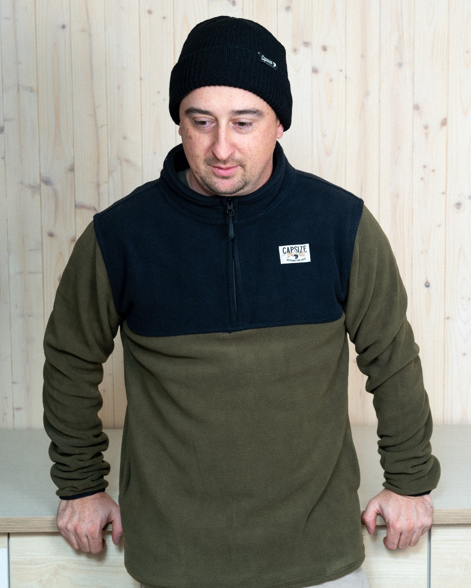 Fly Fishing Polar Fleece | Beyond The Cast Olive - Capsize Fly Fishing
