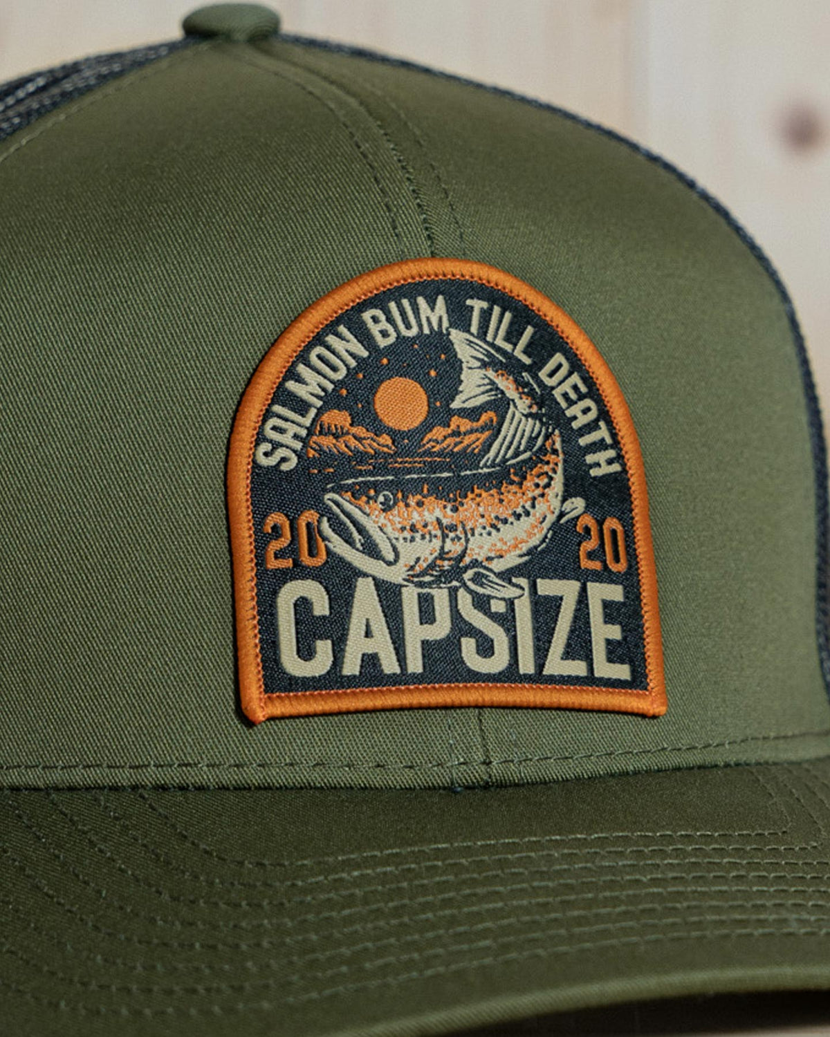 Casquette Pêche à la Mouche&lt;br&gt; Trucker Loden Salmon Bum