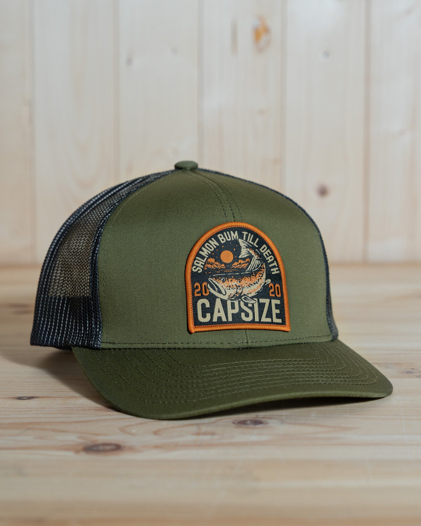 Casquette Pêche à la Mouche<br> Trucker Loden Salmon Bum