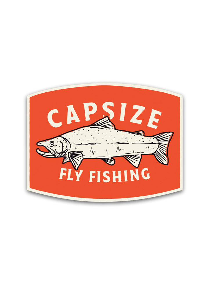 Fly Fishing Sticker | Capsize Salmon