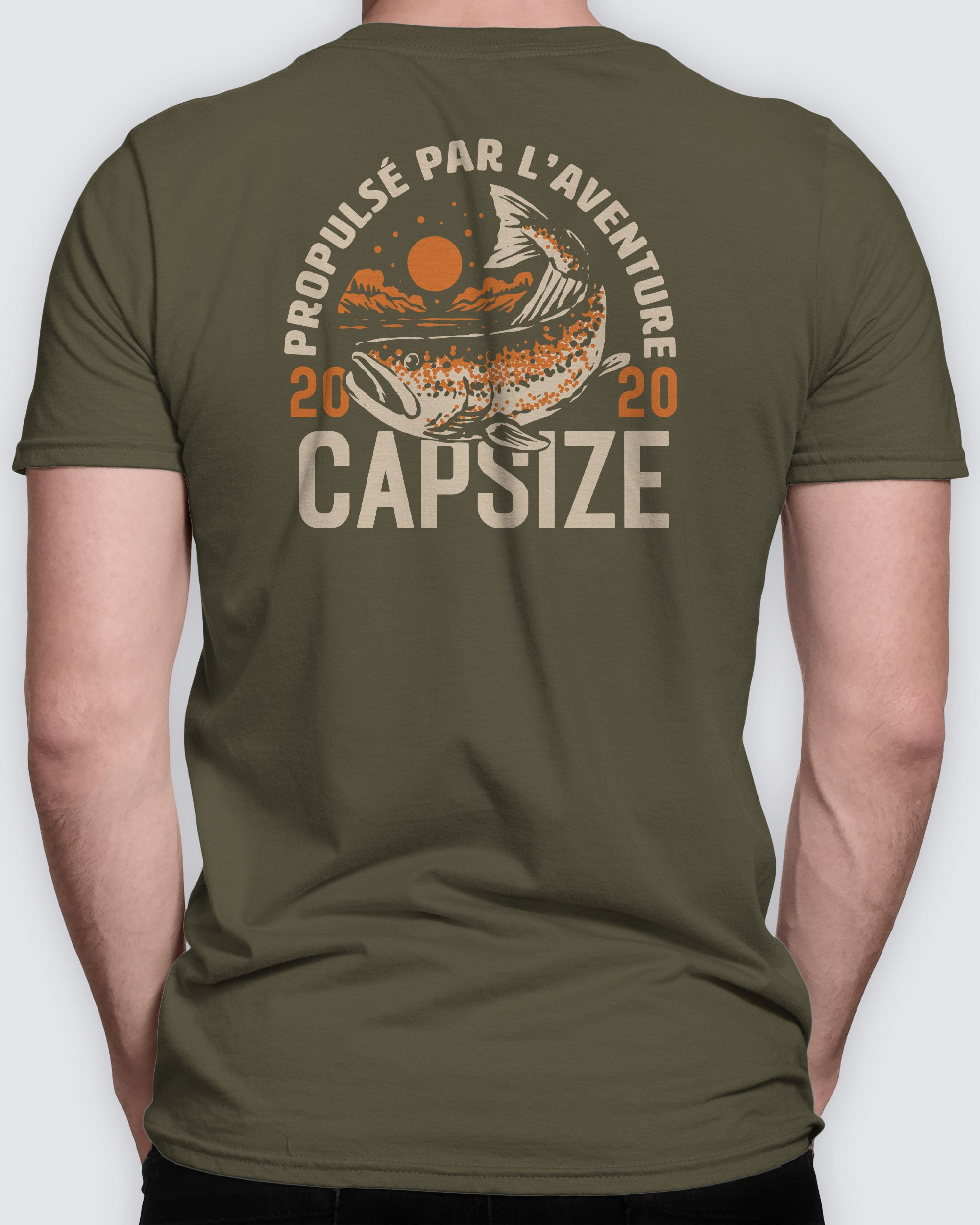 Fly Fishing T-Shirt | Autumn Salmon Surplus Green