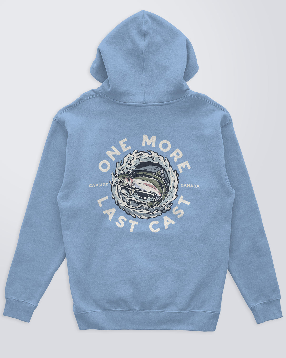 Fly Fishing Hoodie | Steelhead Sky Blue