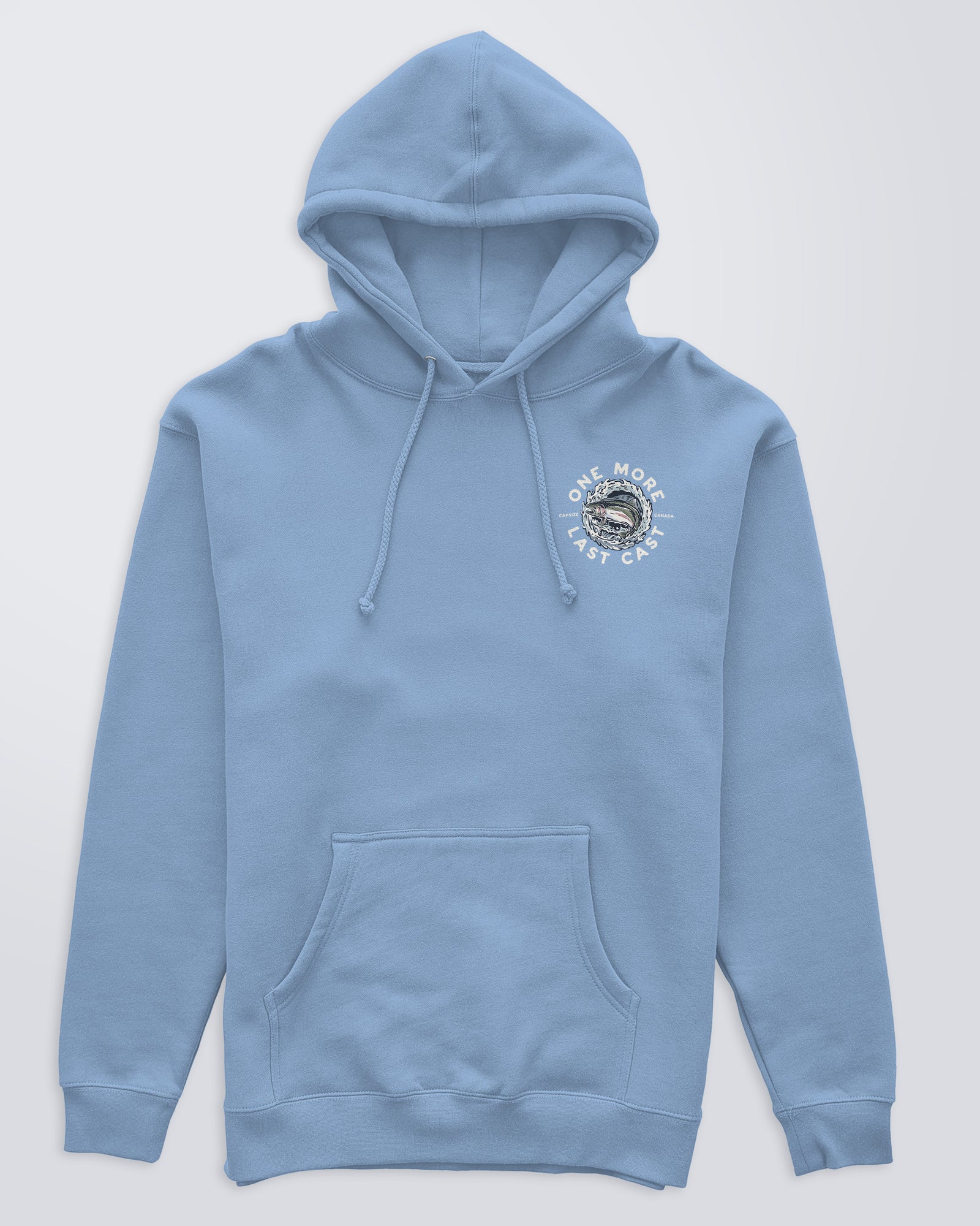 Fly Fishing Hoodie | Steelhead Sky Blue
