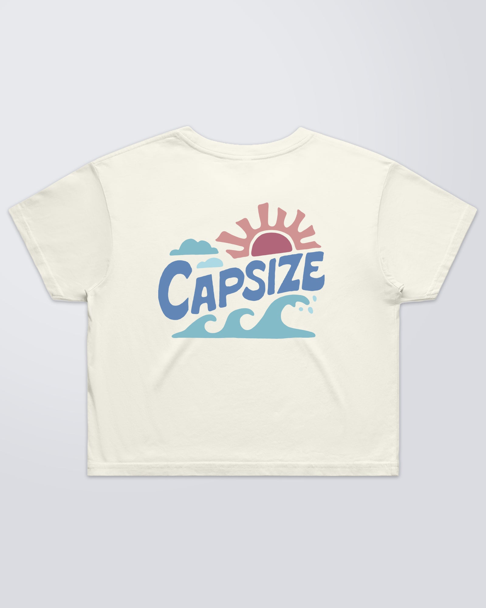 T-Shirt Femme<br> Le Crop Tee Surf Écru