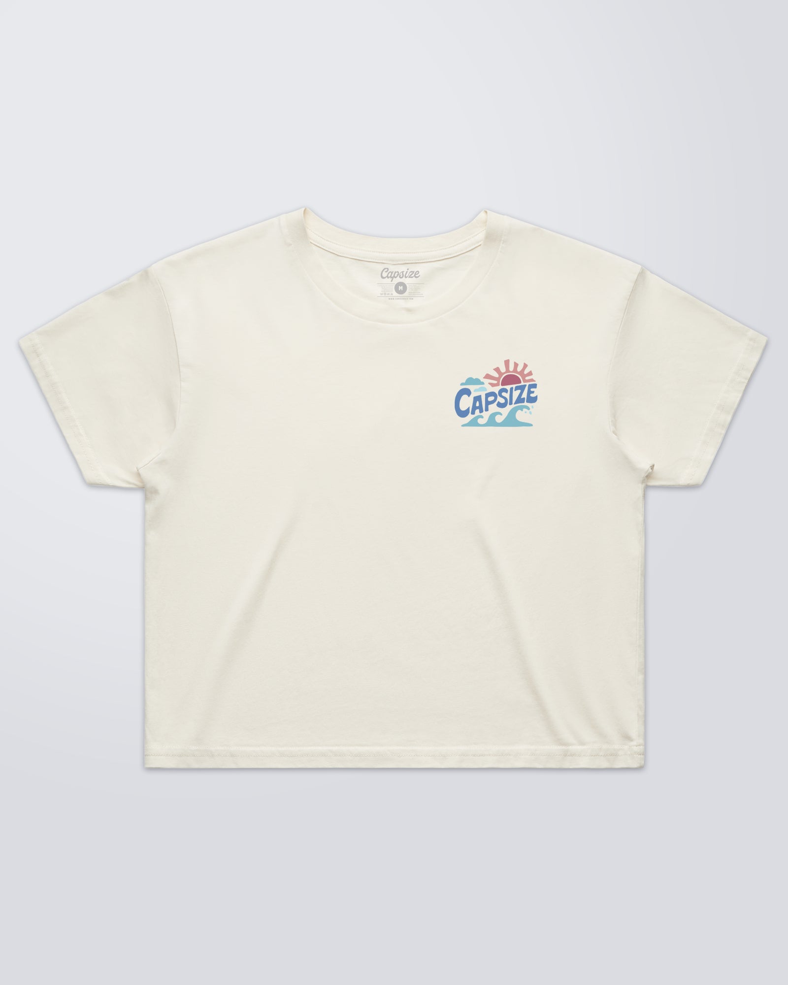 Women's T-Shirt | Surf Crop Tee Ecru - Capsize Fly Fishing