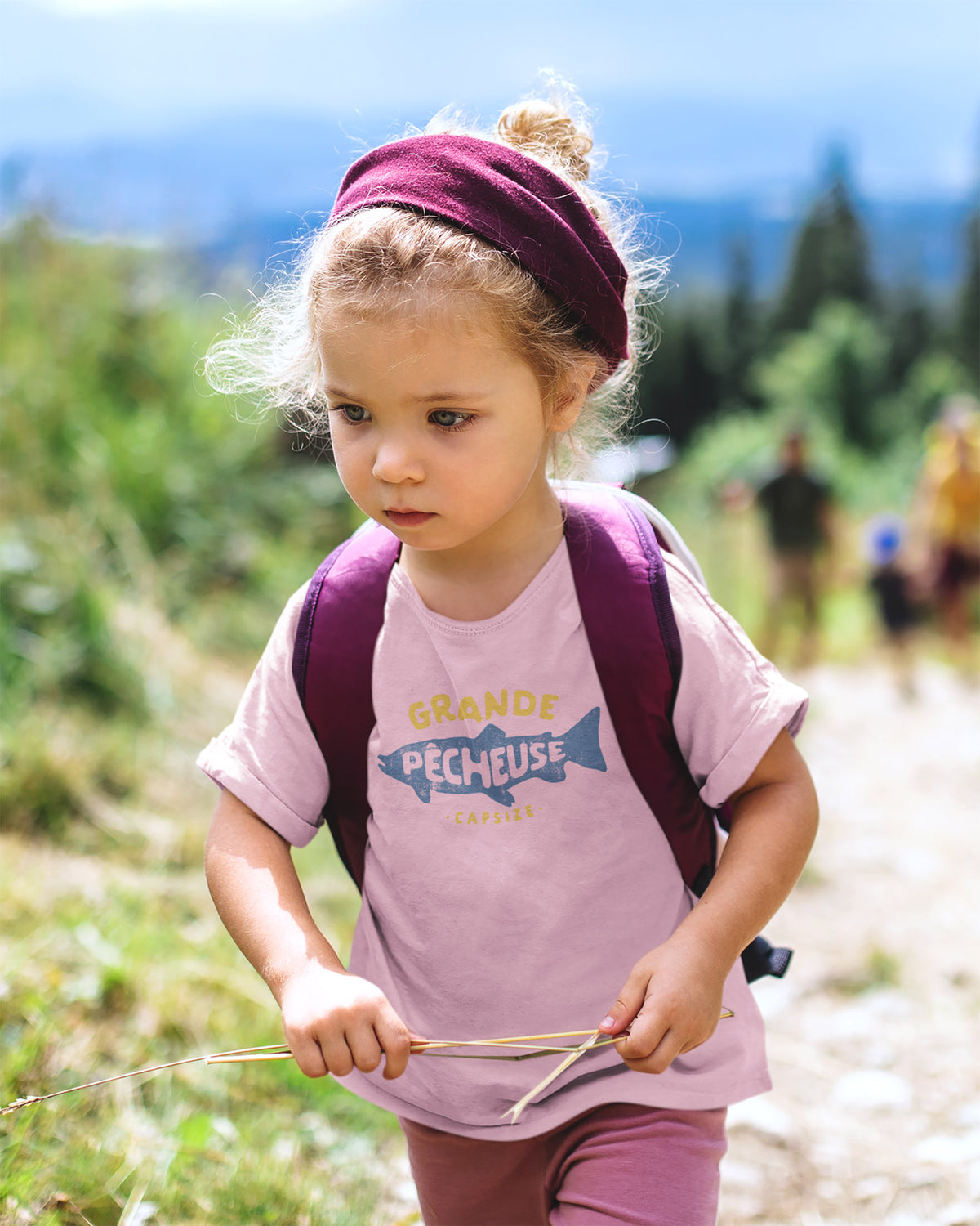 Kids Fishing T-Shirt | Grande Pêcheuse Pink