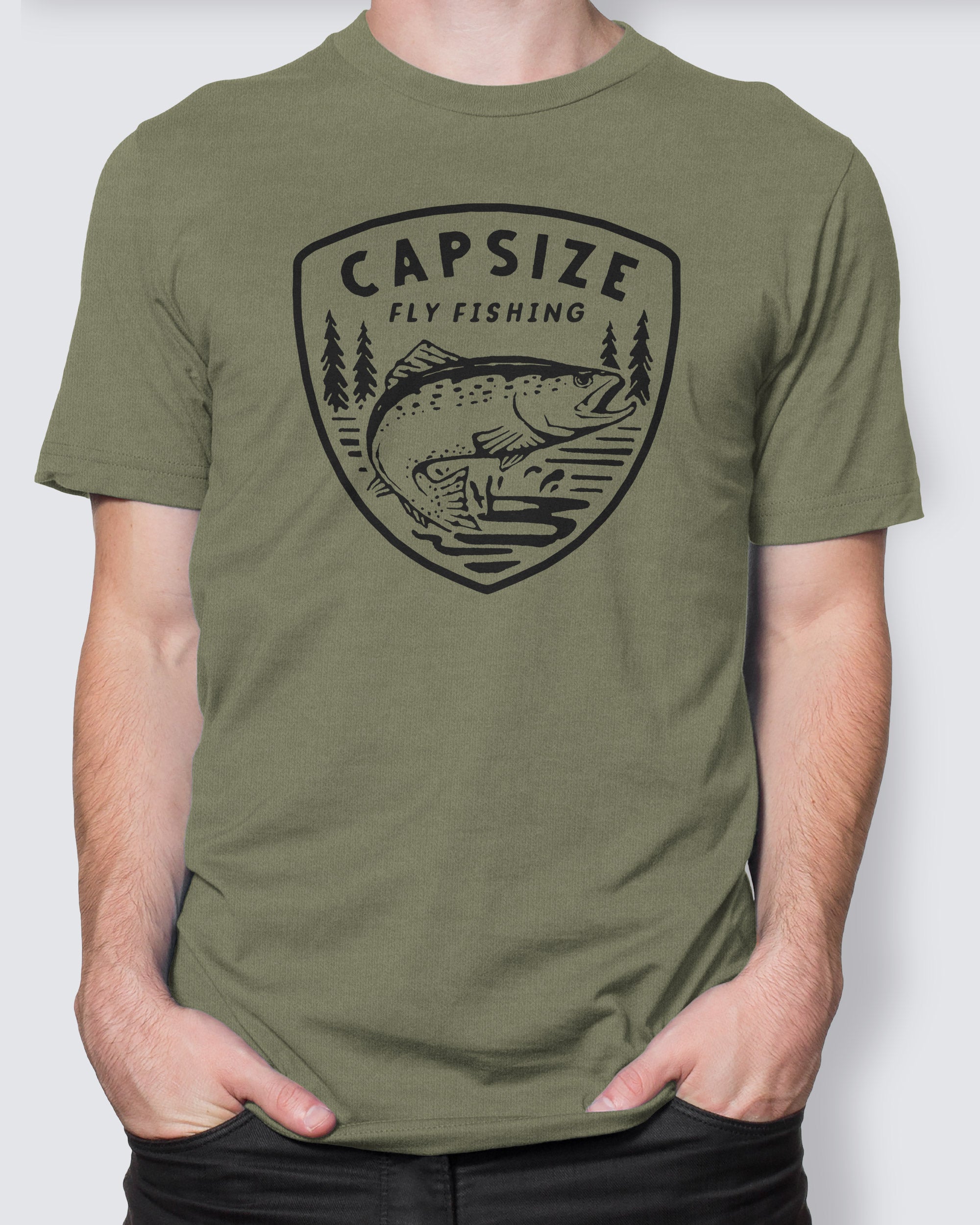 Fly Fishing T-Shirt | Vintage Trout Cactus