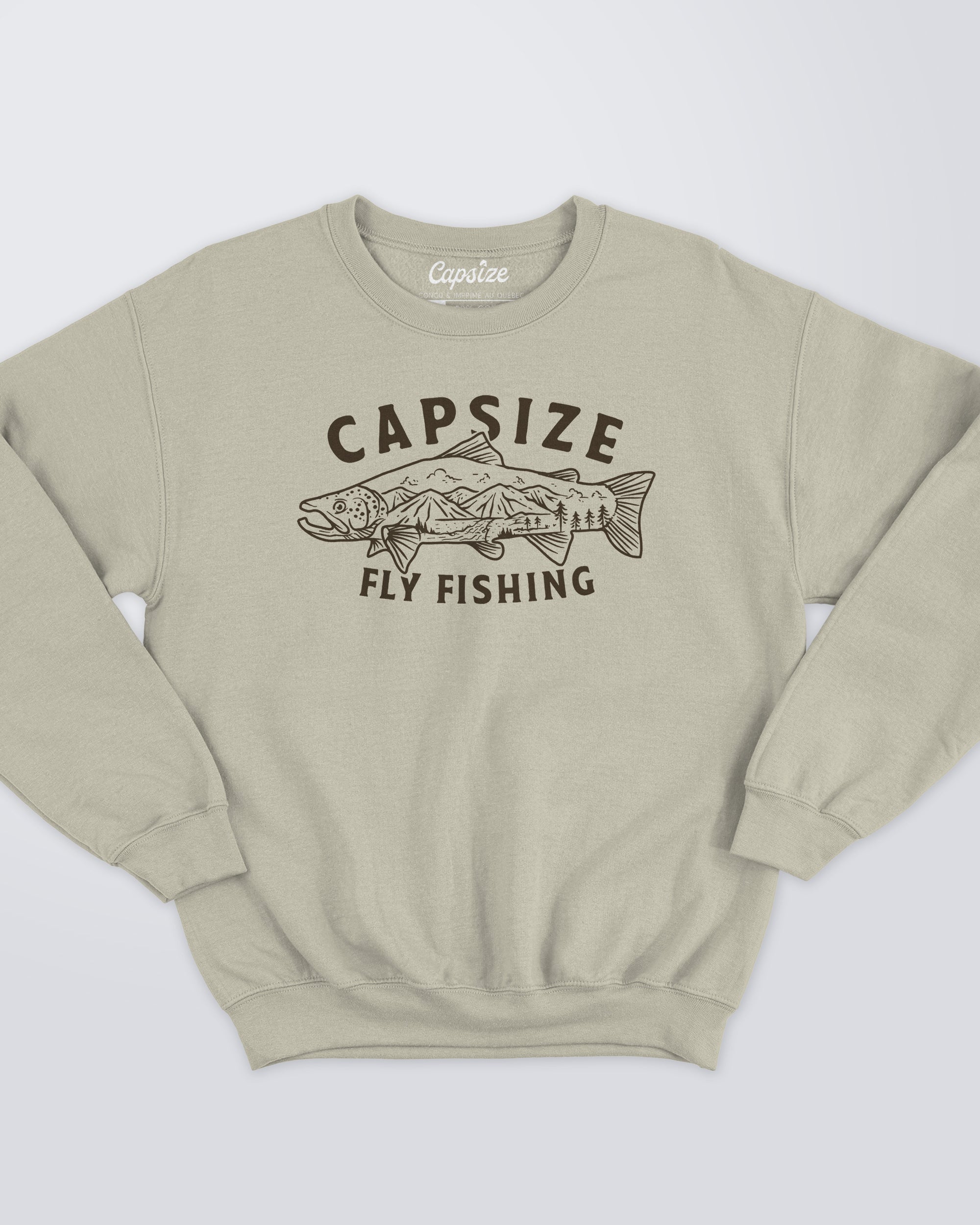 Fly Fishing Sweatshirt | Wild Salmon Sand
