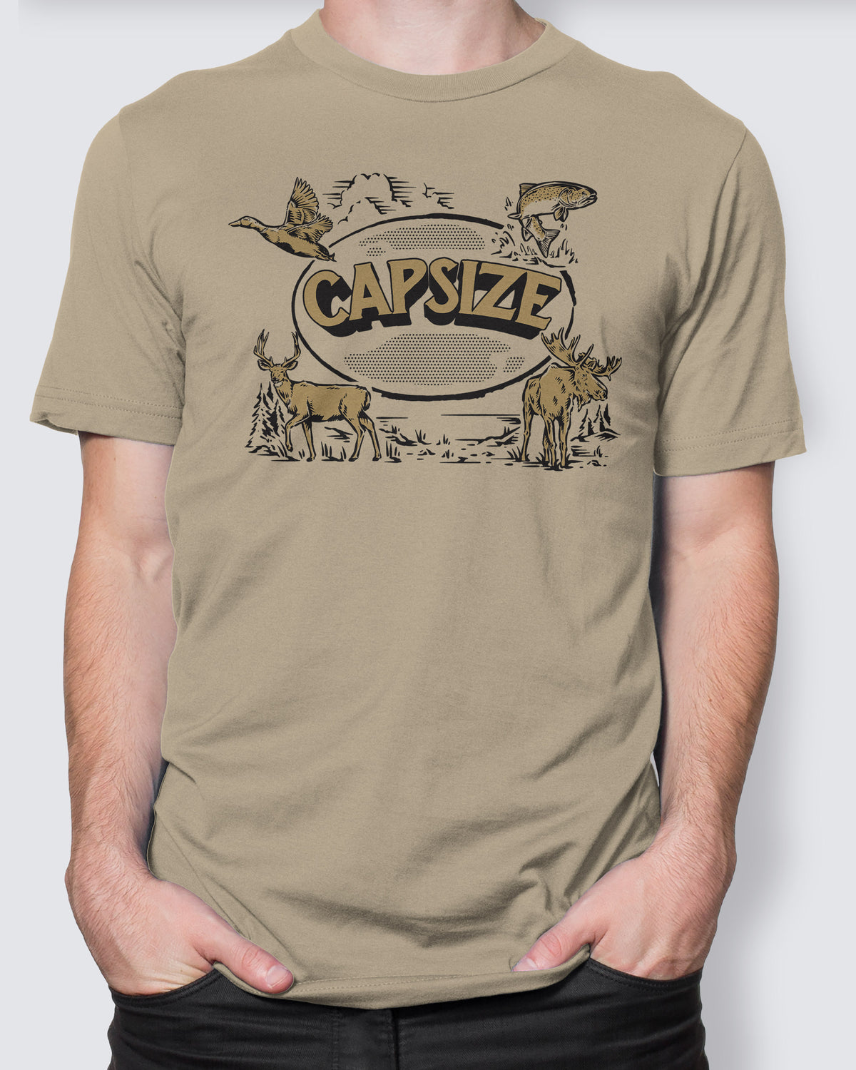 Fly Fishing T-Shirt | Wild Legends Sand