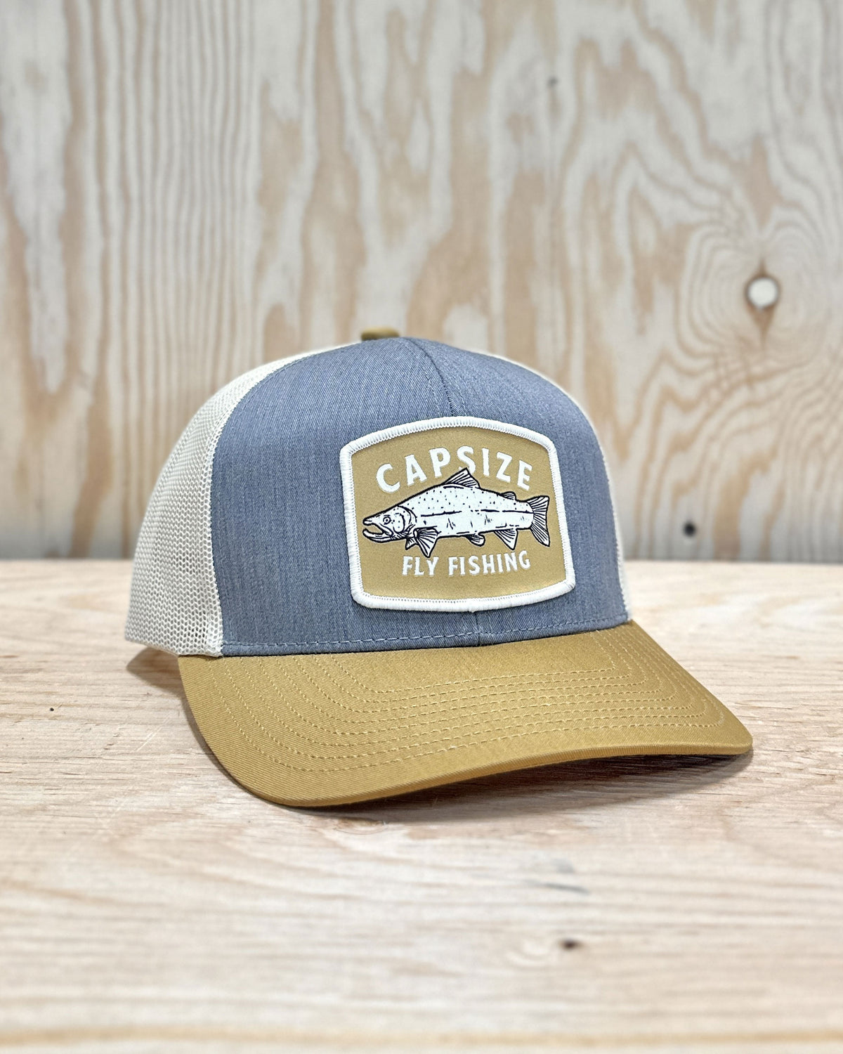 Casquette Pêche à la Mouche&lt;br&gt; Saumon Sauvage Trucker HG/AG