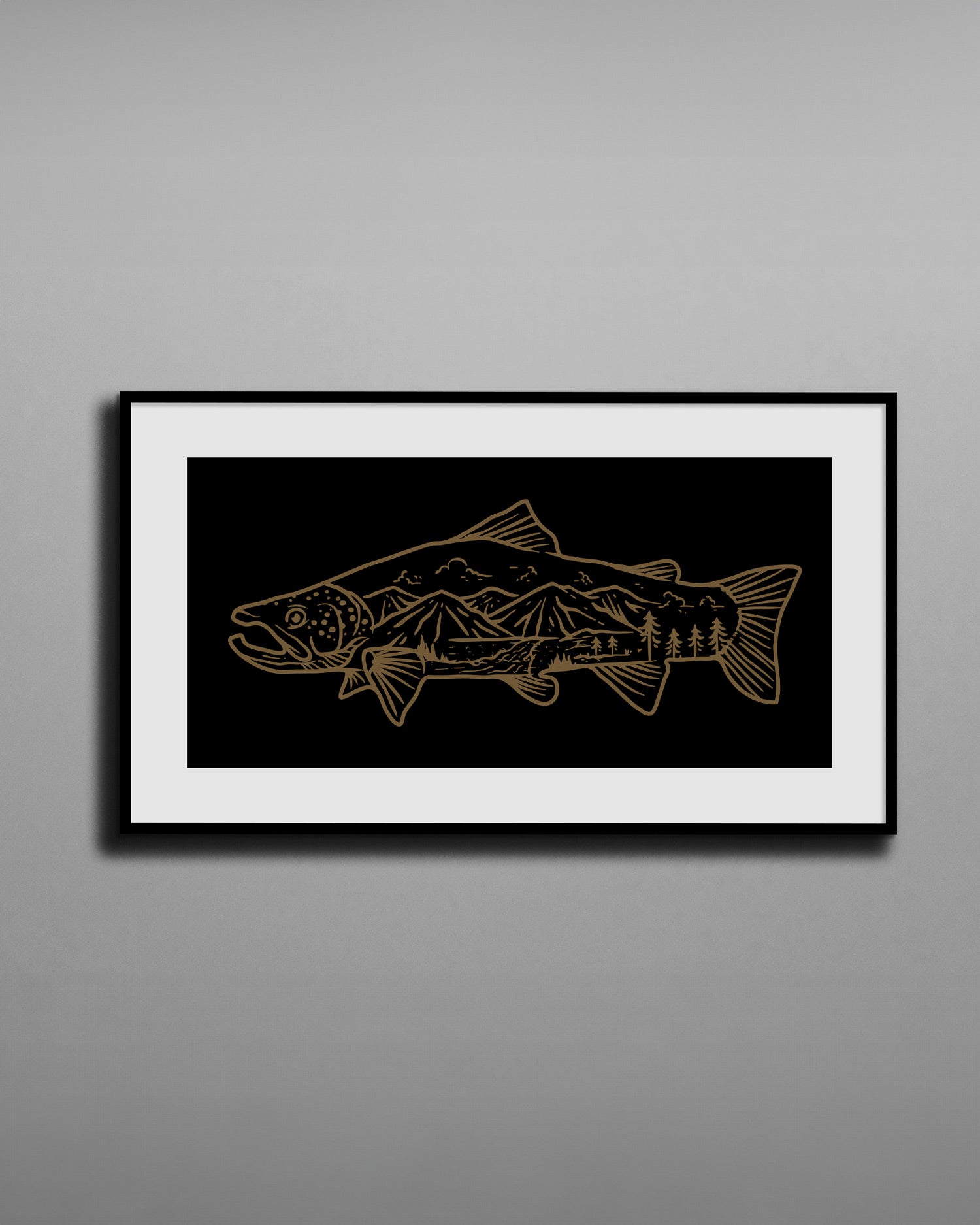 Fly Fishing Art Print | Wild Salmon Poster - Capsize Fly Fishing