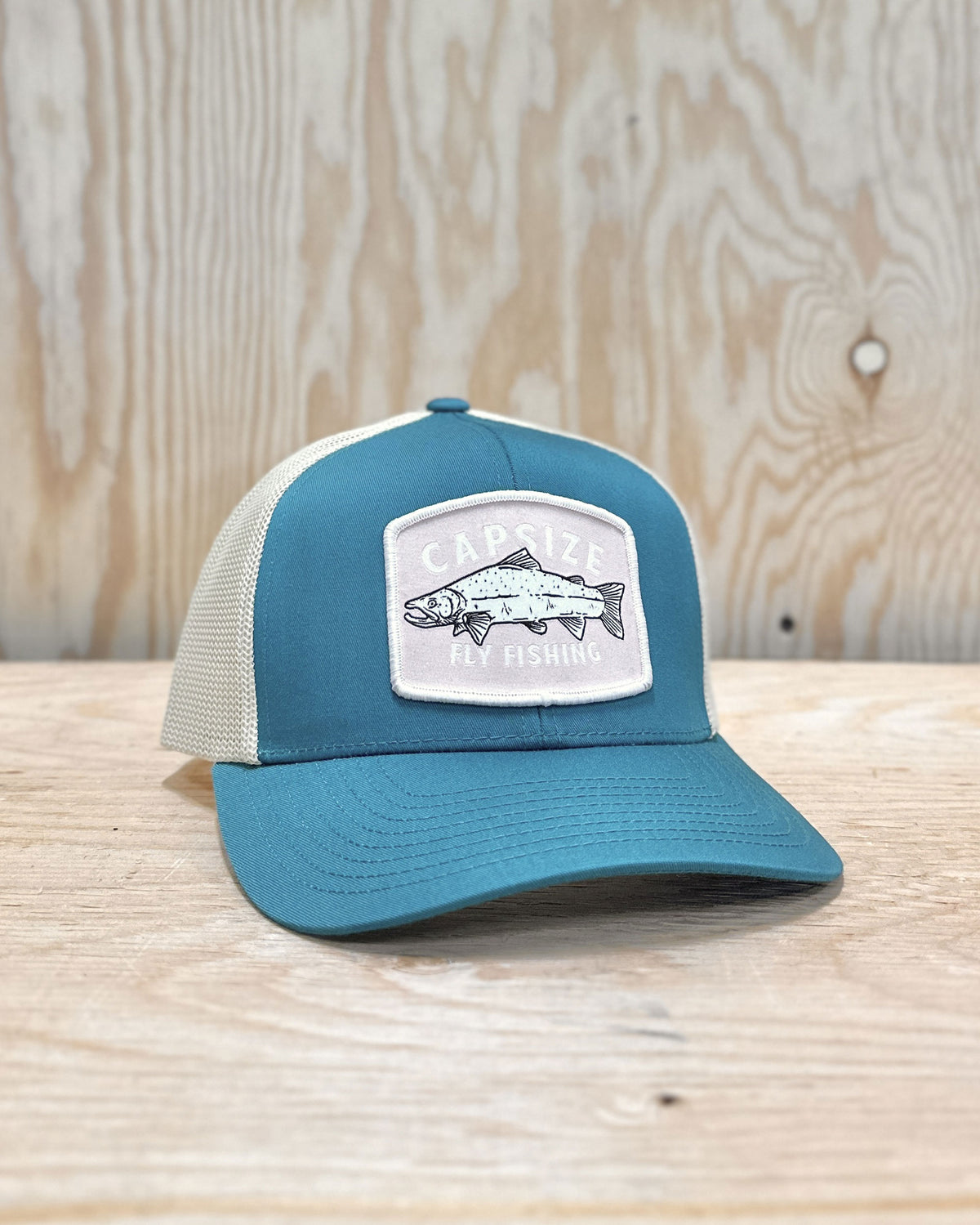Casquette Pêche à la Mouche&lt;br&gt; Saumon Sauvage Trucker Sarcelle